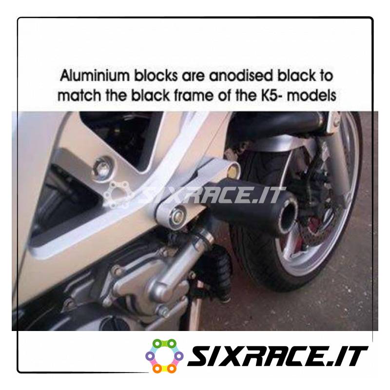 Tamponi / protezioni telaio - Suzuki SV650 K5-K7 unfaired / bikini fairing