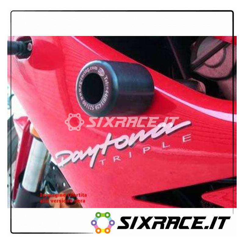 Tamponi / protezioni telaio - Triumph 675 Daytona 06- (WHITE)