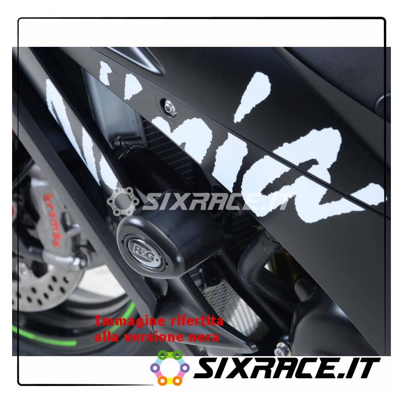 Tamponi / protezioni telaio tipo Aero - Kawasaki ZX10-R 11-16 - bianco