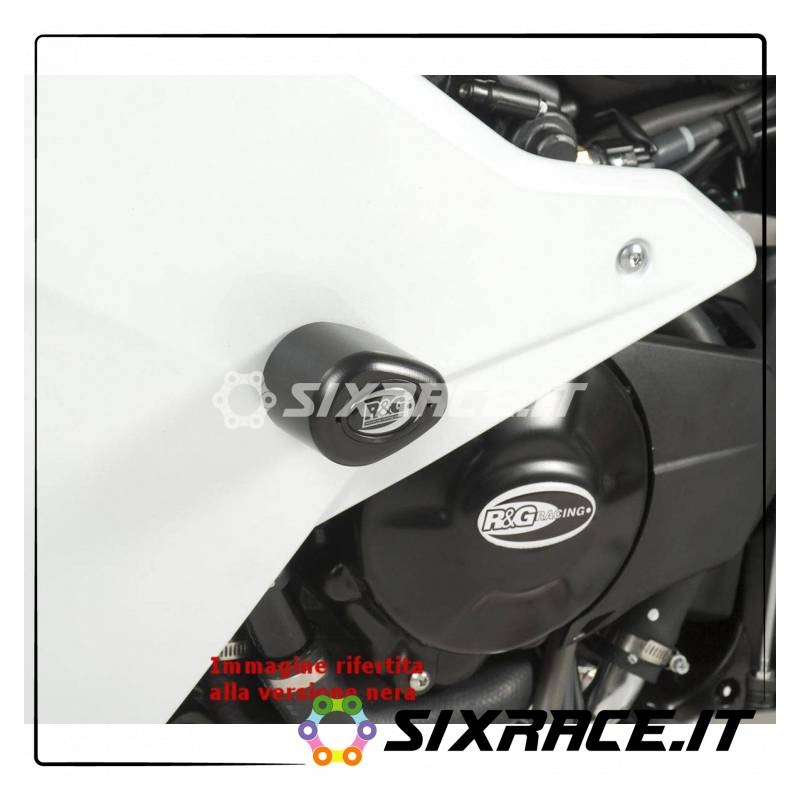 Tamponi / protezioni telaio tipo Aero - Honda CBR600 F 11- bianco