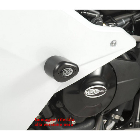 Tamponi / protezioni telaio tipo Aero - Honda CBR600 F 11- bianco