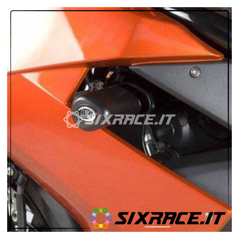 Tamponi / Protezioni Telaio Tipo Aero No-Cut Sliders Telaio - Kawasaki Er6-F 200