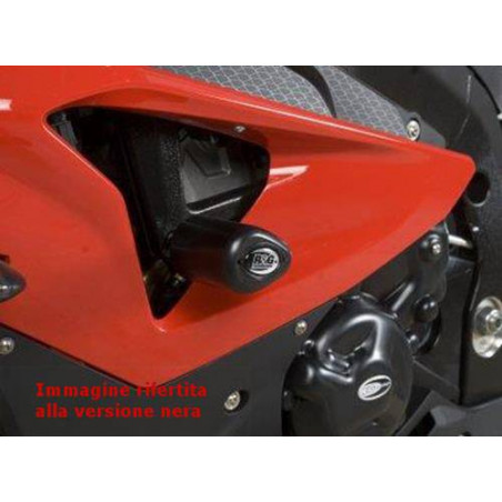 Tamponi / protezioni telaio tipo Aero - BMW S1000RR 2012-2014 (colore bianco)