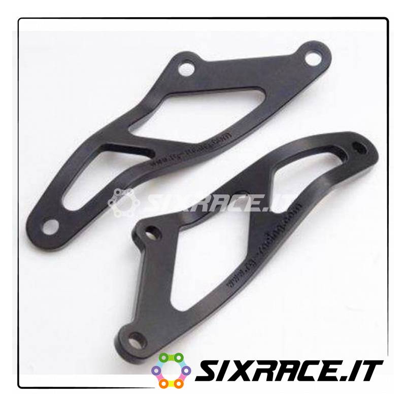 Staffa Supporto Scarico - Aprilia Rsv 04- (Coppia) Colore Nero