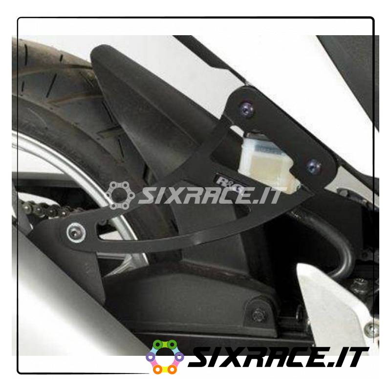 Support de pot d'échappement + plaque repose-pieds arriere Honda CBR250R 11- / W