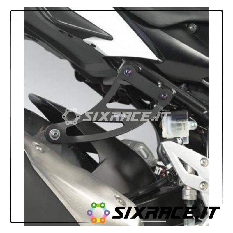 Staffa Supporto Scarico + Piastra Fori Pedane Posteriori Suzuki Gsr750 11