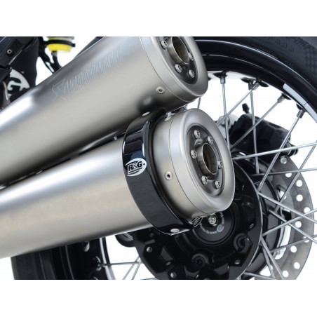 Type de protection de silencieux rond Supermoto 4.5 "à 5" - couleur noire (adat "