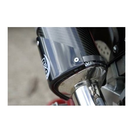 Protection de silencieux à trois ovales - couleur noire - DX