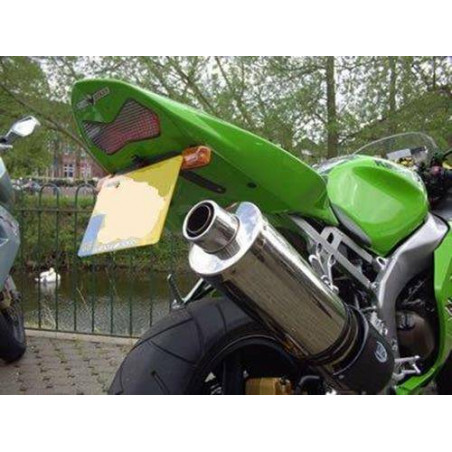 Support de plaque d'immatriculation Kawasaki ZX6 03-04 / Z1000 jusqu'à 06 / Z750 jusqu'à 06