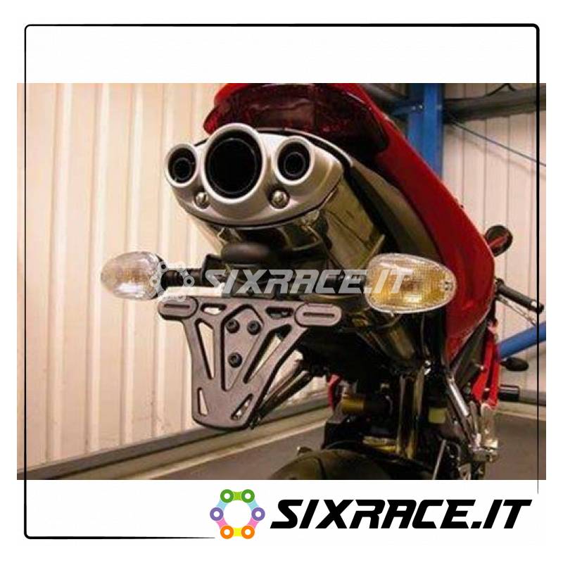 Portatarga Triumph 675 Daytona (Silenziatore Standard + Silenziatore Ovale Tipo