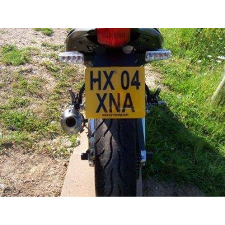 Porte-plaque d'immatriculation Aprilia Rs 125 06- (Pour 10 ans - Ne peut être utilisé qu'avec des mini-câbles)