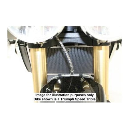 griglia protezione radiatore- KTM Superduke 05- (colore titanio)