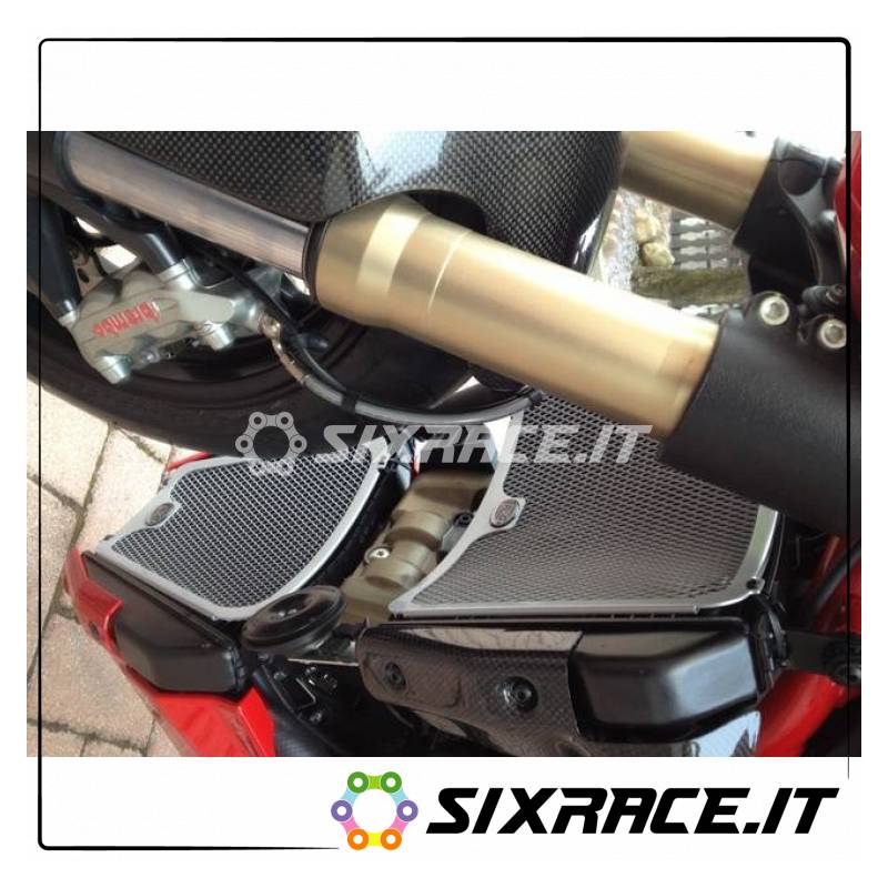 Set griglia Protezione Radiatore E Radiatore Olio Titanium - Ducati 1098 Streetfi