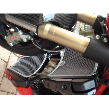 Set griglia Protezione Radiatore E Radiatore Olio Titanium - Ducati 1098 Streetfi