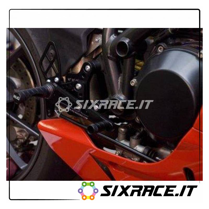 Pedane arretrate DUCATI 848 / 1098/ 1198 - SOLO versione stradale