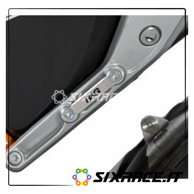 Placch.Copri Fori Poggiapiedi Post. (Pezzo Singolo Lato Sx Colore Argento) Ktm