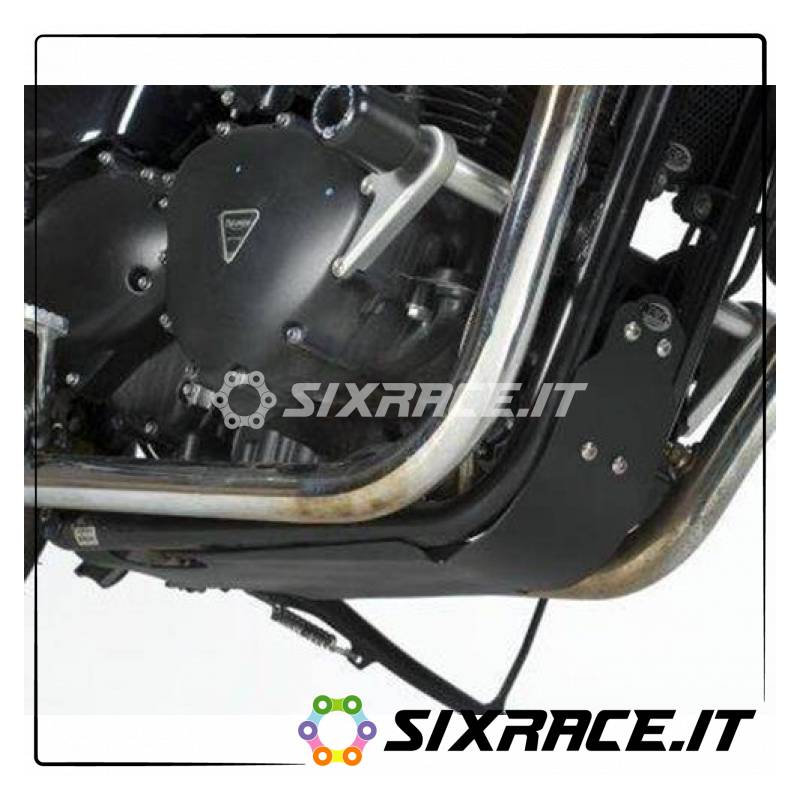Piastra color nero Triumph Thruxton 06- /Bonneville 06- /Scrambler 06-