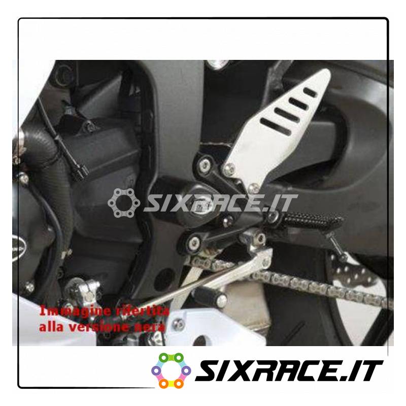 Tamponi / protezioni telaio tipo Aero (pivot forcellone) - Kawasaki ZX6R 13-