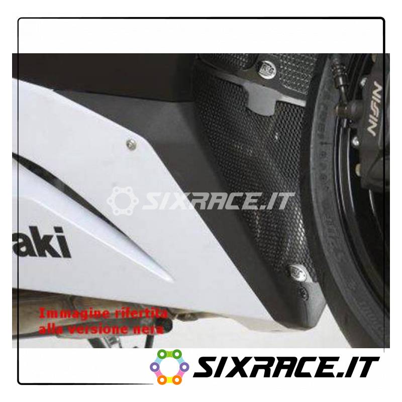 Protecteur de collecteur d'échappement Kawasaki ZX6R 13- (couleur titane)