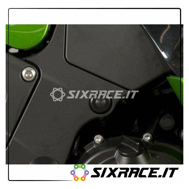Insert de protection de cadre avant / supérieur Kawasaki ZZR1400 12 (SET SX-DX)