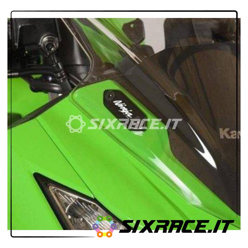 Placchette coprifori specchietti Kawasaki ZX6-R 13- / Ninja 300 / Ninja 250 1