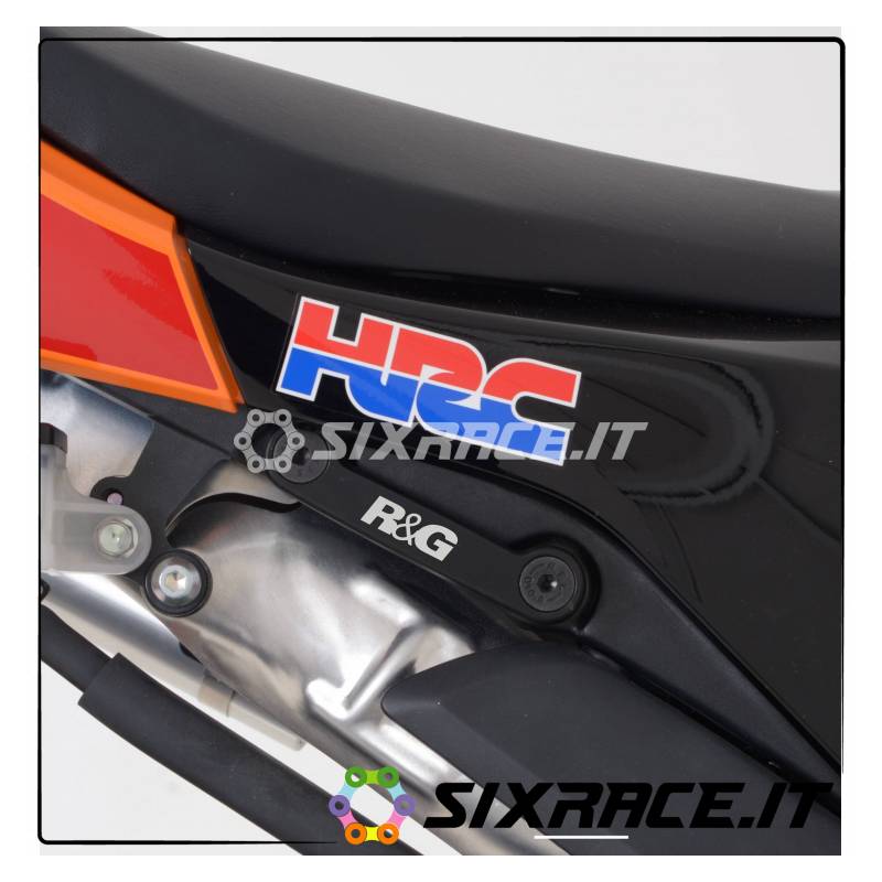 Placchette Copri Fori Poggiapiedi Posteriori (Paio) Honda Cbr600Rr 13-