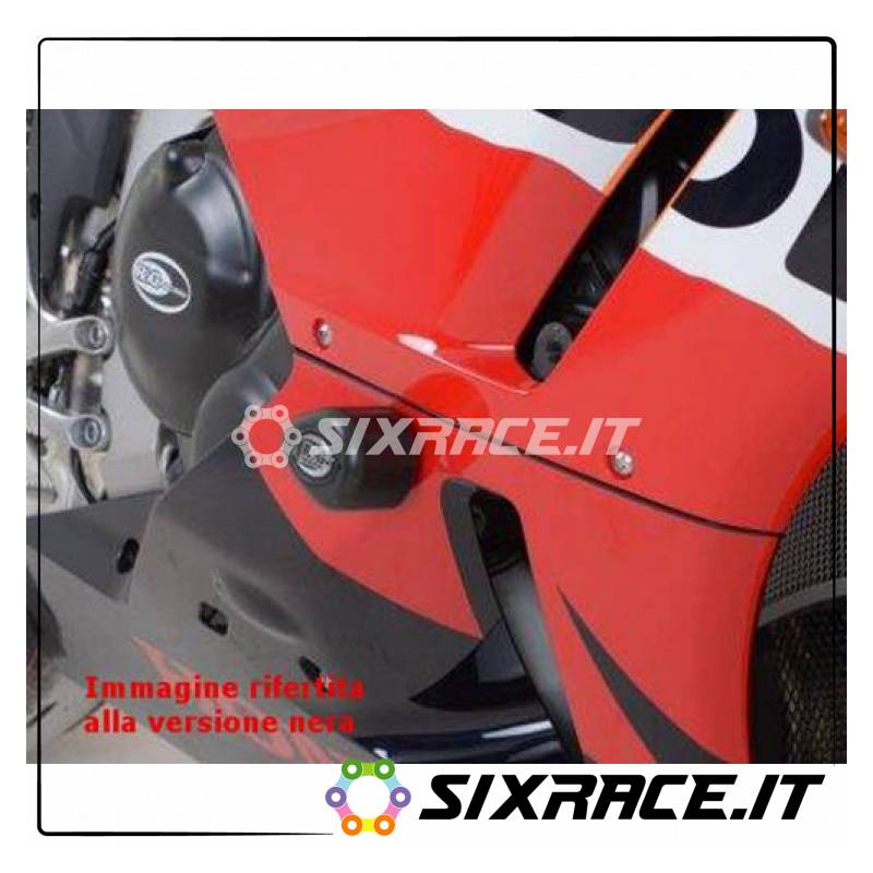 Tampons / protecteurs de cadre de type Aero - Honda CBR600RR 13- couleur blanche