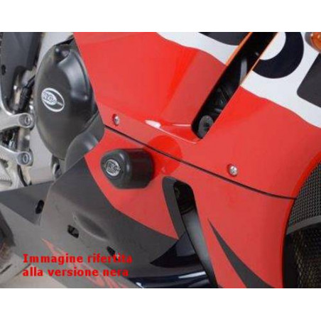 Tamponi / protezioni telaio tipo Aero - Honda CBR600RR 13- colore bianco