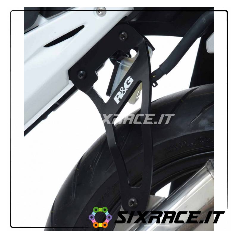 Support de pot d'échappement + repose-pieds arriere Honda CBR500R 13-15 plate