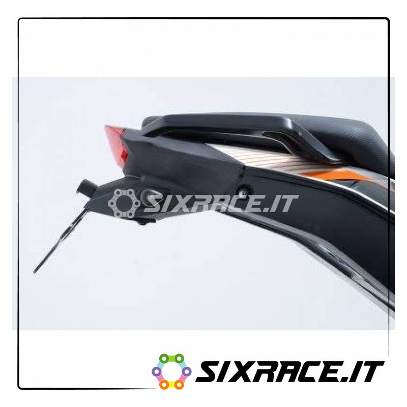 Portatarga KTM DUKE 125/200 11-16 / 390 13-16 (stampato plastica + support