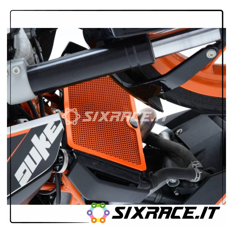 griglia protezione radiatore - KTM 390 Duke fino 16 / RC125/200/390 (arancio)