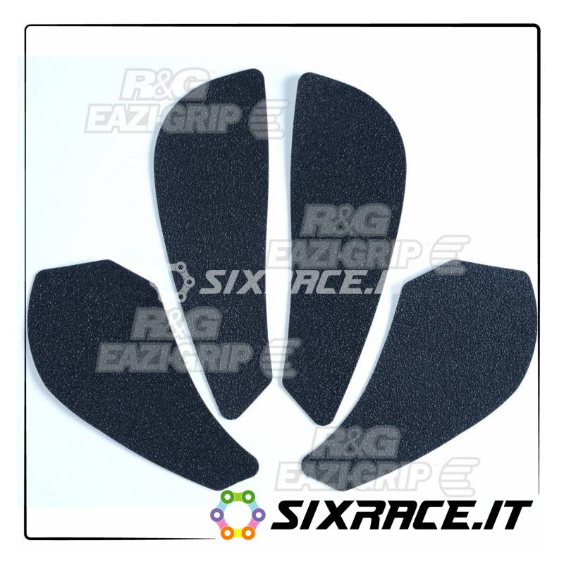 Kit 4pz.adesivi anti-scivolo serbatoio KAWASAKI ZX6R 2007-2008 - nero
