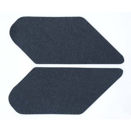 Kit 2pz.adesivi anti-scivolo serbatoio tipo largo 26x11 cm. universale nero