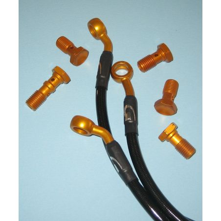 F50586B Tubi Freno diretti - NO ABS Kevlar/Ergal YAMAHA T-Max 500 500 2004 2007 GOODRIDGE