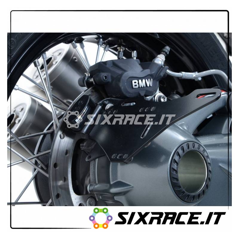 Portatarga BMW R Nine T (forcellone montato uso senza sellino posteriore e con