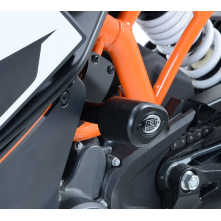 Tamponi / protezioni telaio tipo Aero no-cut sliders telaio - KTM RC125/200/390