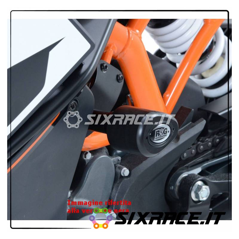 Tamponi / protezioni telaio tipo Aero no-cut sliders telaio - KTM RC125/200/390