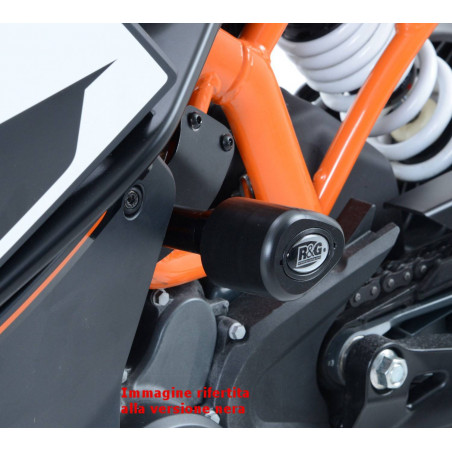 Tamponi / protezioni telaio tipo Aero no-cut sliders telaio - KTM RC125/200/390