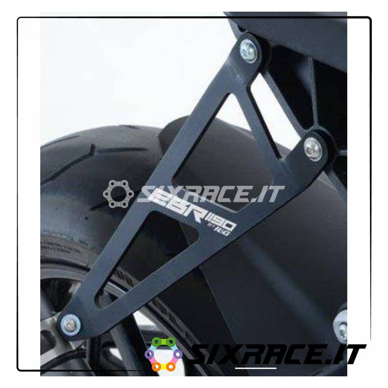 Staffa supporto scarico + piastra fori pedane posteriori BUELL EBR1190RX