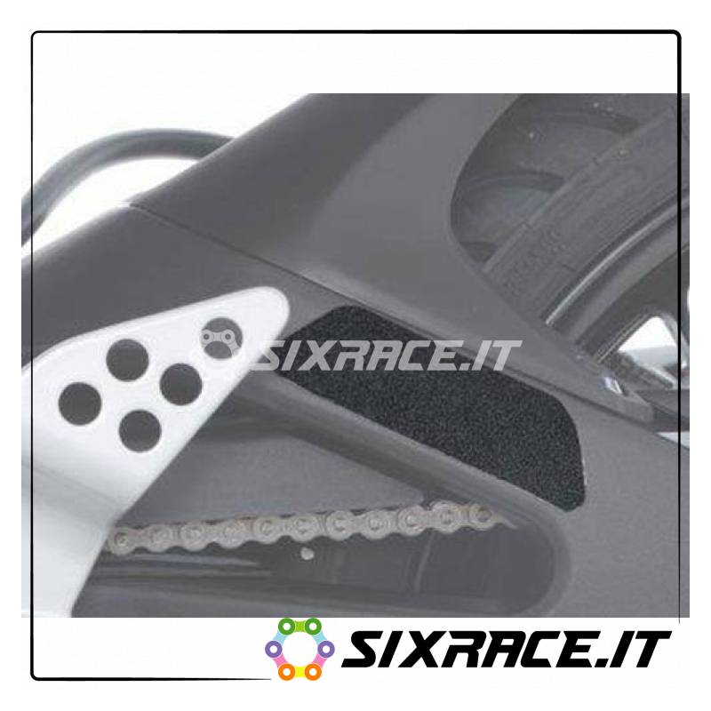 Kit 2pz.adesivi anti-scivolo paratacco YAMAHA YZF-R125 / MT-125 -nero