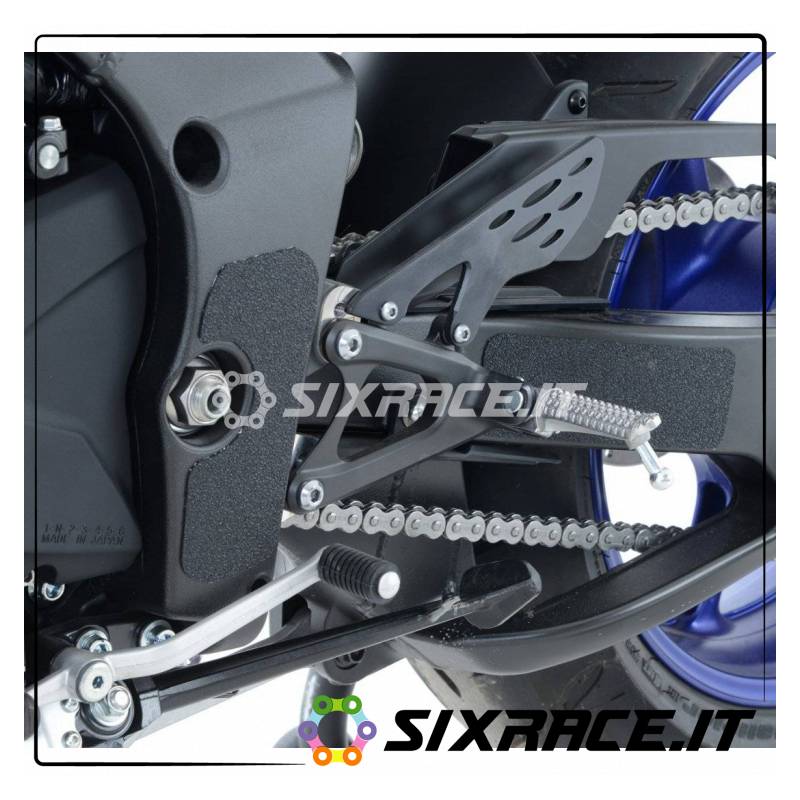 Kit 4pz.adesivi anti-scivolo paratacco YAMAHA YZF-R1 09-14 -nero
