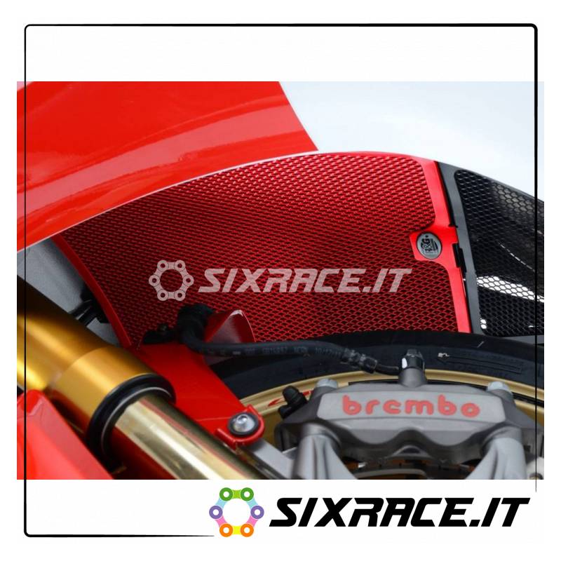 grille de protection de radiateur TITANIUM - Honda CBR1000RR 08-15 (couleur rouge)