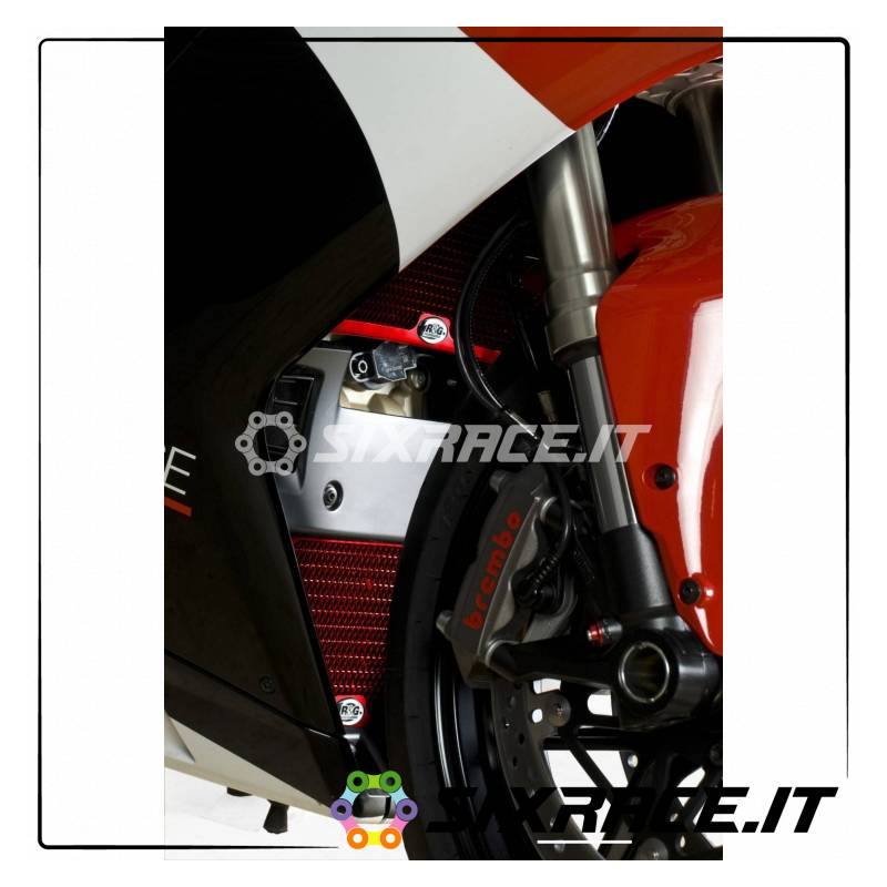 griglia protezione radiatore (CP) - Ducati 848 / 1098 / 1198 (colore rosso)