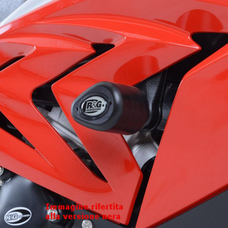 Tamponi / protezioni telaio tipo Aero - BMW S1000RR 15- (colore bianco)