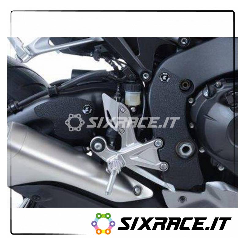 kit de 4 autocollants antidérapants protège-talon HONDA CBR1000RR 08- noir (bras