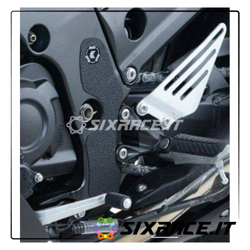 kit 2pz.adesivi anti-scivolo paratacco Kawasaki ZZR1400 (ZX-14) 12- nero (solo