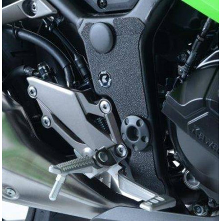Kit 3 pièces protège-talons adhésifs antidérapants Kawasaki Ninja 250/300 13- / Z250 noir (s