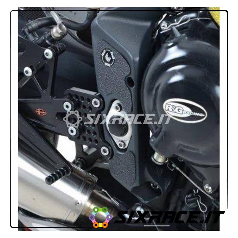 kit 5pz.adesivi anti-scivolo paratacco Triumph 675 Daytona 13- nero (telaio sup