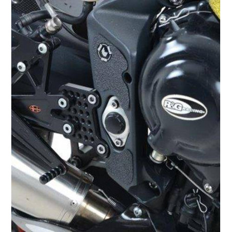 kit 5pz.adesivi anti-scivolo paratacco Triumph 675 Daytona 13- nero (telaio sup