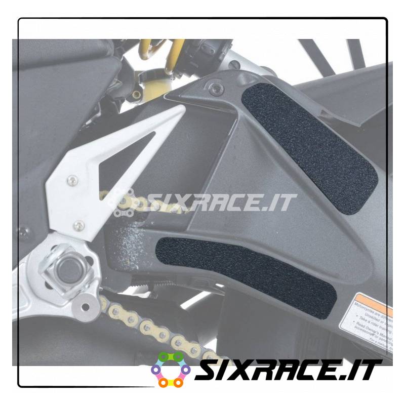 Kit 3pz.adesivi anti-scivolo paratacco Buell EBR1190RX / SX nero